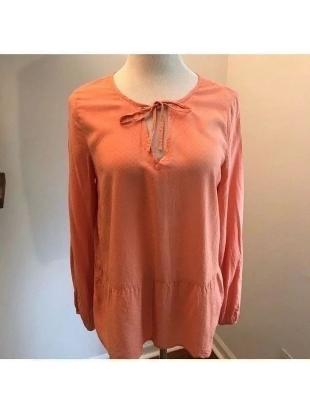 Sanctuary Peplum Long Sleeve Top Sz M